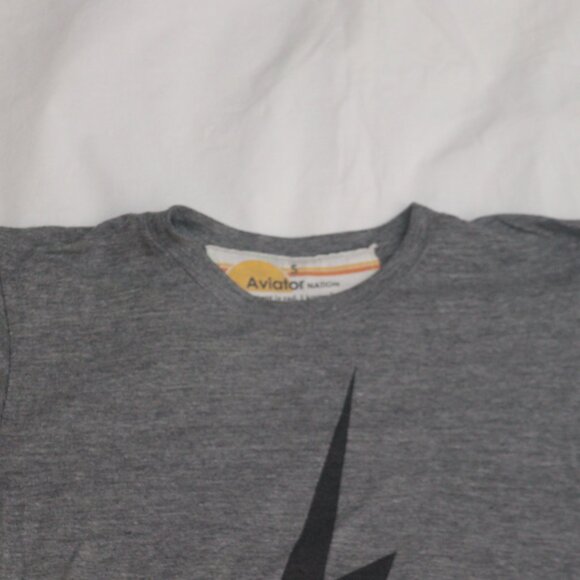 Aviator Nation lightning bolt Crop T-shirt sz. S - Picture 4 of 6